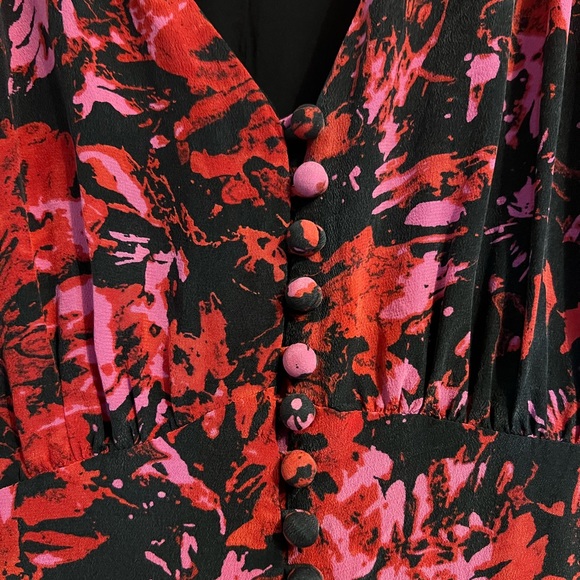 Kooples Mid Length Multi Color Button Down Side zip Size 2 (Medium) - Picture 9 of 10